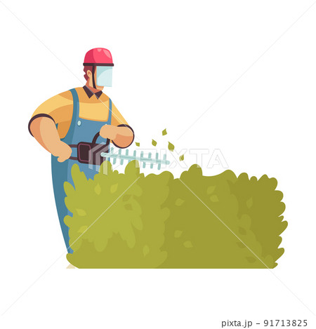 Bush Tipping Gardener Composition Bush Tipping Gardener Composition 91713825