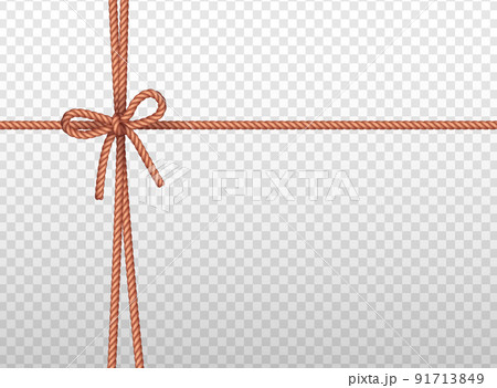Rope Knots Realistic Transparent 91713849