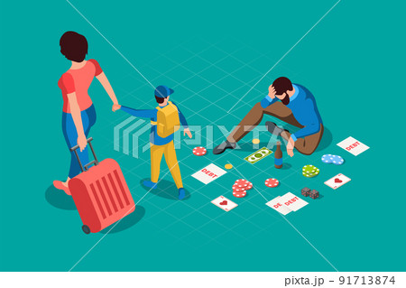 Casino Isometric Background 91713874