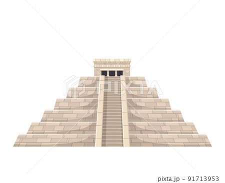 Mayan Pyramid Icon 91713953