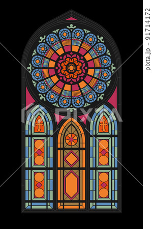 Gothic Church Window Mosaic Gothic Church Window Mosaic 91714172