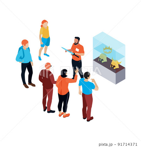 Excursion Isometric Illustration 91714371
