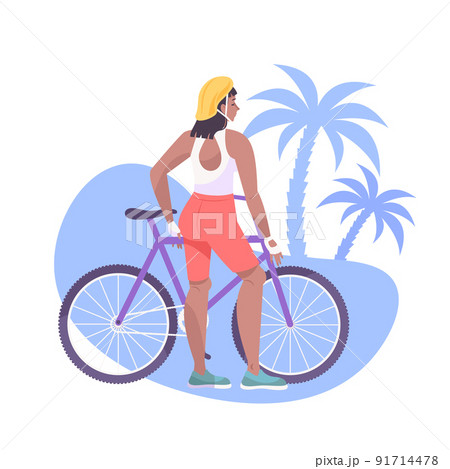 Flat Bike Composition 91714478