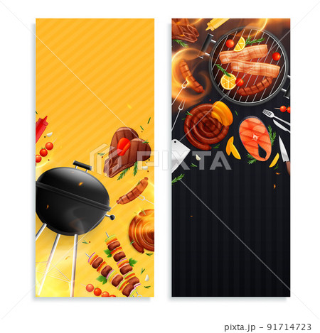 BBQ Vertical Banners Set 91714723