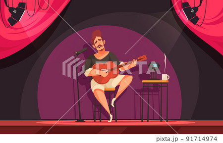 Stage Guitar Performance Composition 91714974