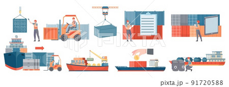 Trade Ship Flat Set 91720588