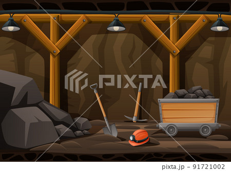 Inside Mine Cartoon Composition 91721002