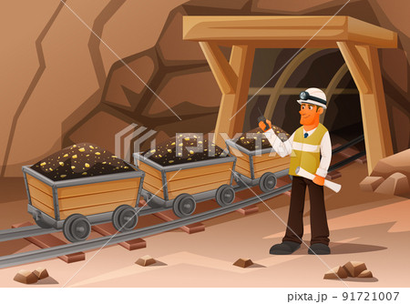 Mine Entrance Carts Composition 91721007