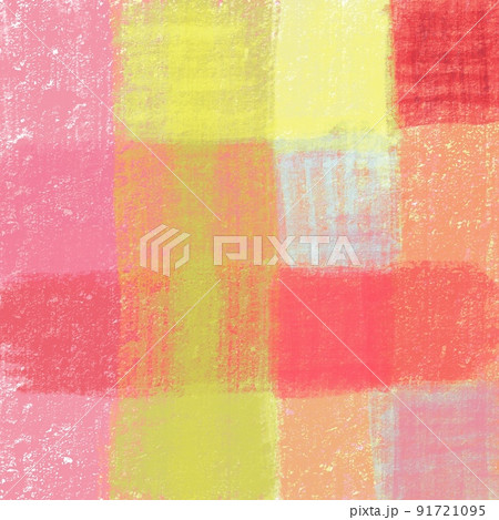 アナログ背景、抽象的なイラスト背景、カラフルな背景イラスト、掠れたテクスチャの絵、手描きのイラスト 91721095
