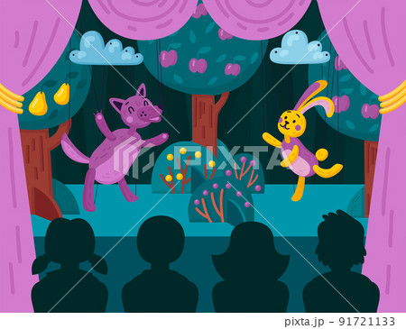 Puppet Theater Stage Composition Puppet Theater Stage Composition 91721133