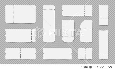 Realistic Empty Tickets Set Realistic Empty Tickets Set 91721159