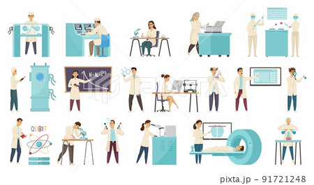 Scientific Lab Icon Set 91721248