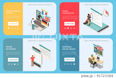 Language Courses Banners Set Language Courses Banners Set 91721569