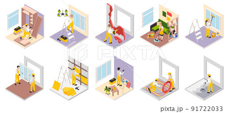 Renovation Works Isometric Collection Renovation Works Isometric Collection 91722033