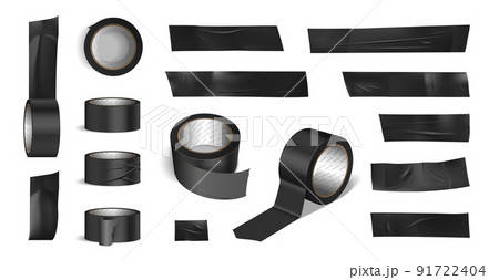 Tape Roll Black Pieces Set 91722404