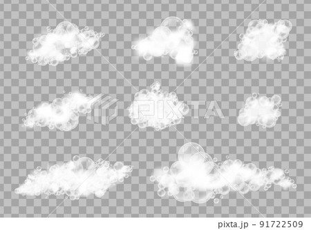 Foam Realistic Icon Set 91722509