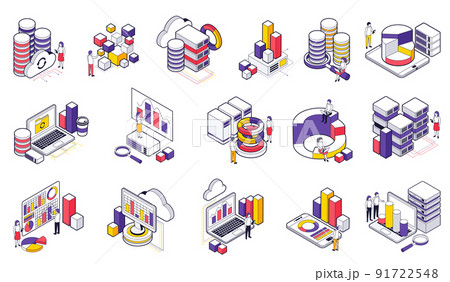 Big Data Isometric Set Big Data Isometric Set 91722548