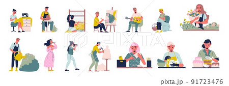 Hobby Icons Set 91723476