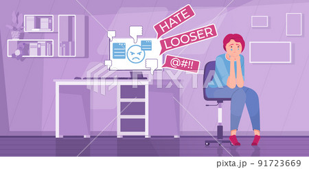 Computer Bullying Teen Composition 91723669