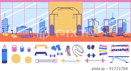 Fitness Gym Color Set Fitness Gym Color Set 91723768