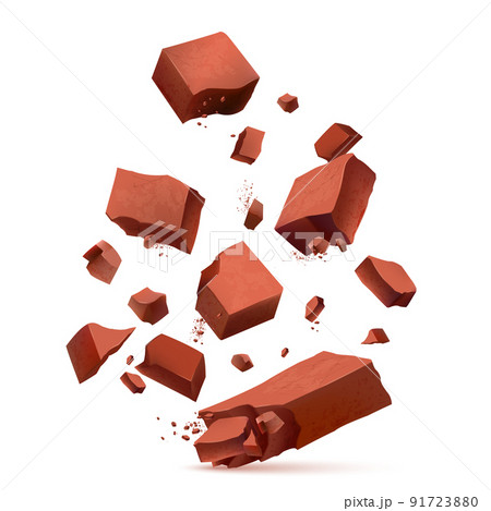 Blowing Shards Of Red Brick Blowing Shards Of Red Brick 91723880