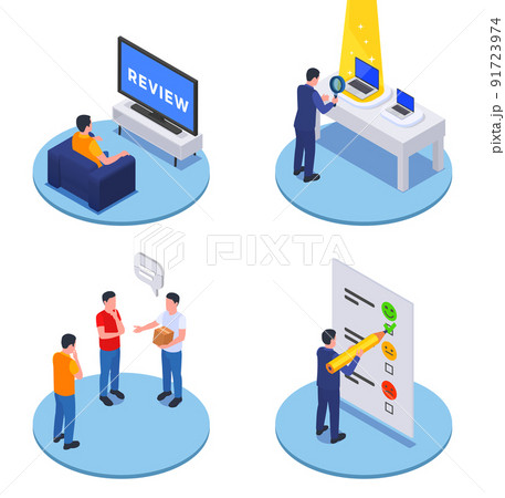 Customer Experience Isometric Concept Customer Experience Isometric Concept 91723974