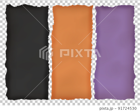 Recycled paper with torn edges Halloween color 91724530