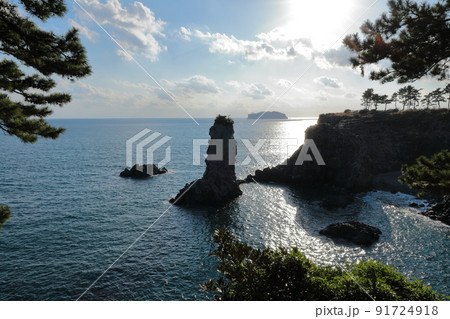 済州島 夏 海 91724918