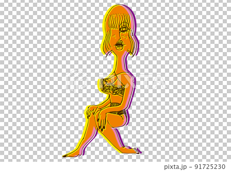 高腰比基尼的女人 91725230