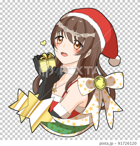 [自然髮色] 扮演聖誕老人的黃色擔當長發偶像 91726120