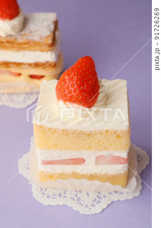 ショートケーキとミルフィーユ 91726269