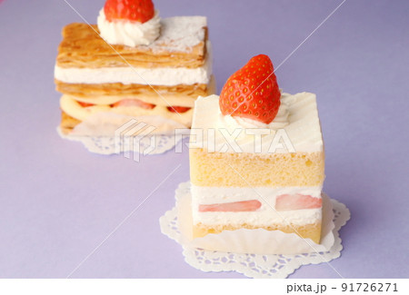 ショートケーキとミルフィーユ ショートケーキとミルフィーユ 91726271