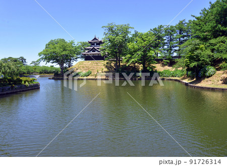 【新潟県上越市】高田城の風景 三重櫓 【新潟県上越市】高田城の風景 三重櫓 91726314