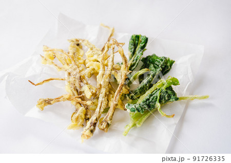 葉ごぼうの天ぷら 91726335