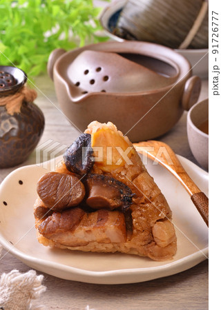Rice dumpling with abalone and scallop Rice dumpling with abalone and scallop 91726777