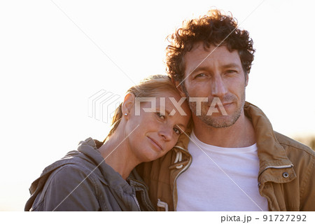 All we need is each other. A cropped portrait of a happy man and his wife standing affectionately outdoors. 91727292