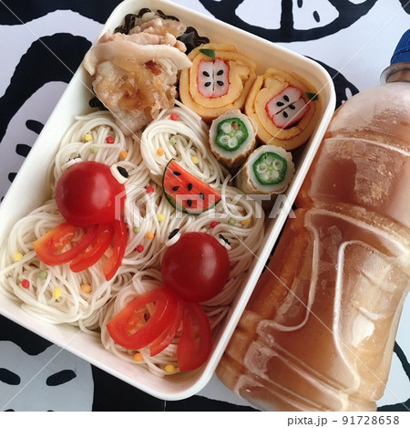 プチトマトの金魚そうめん弁当 91728658