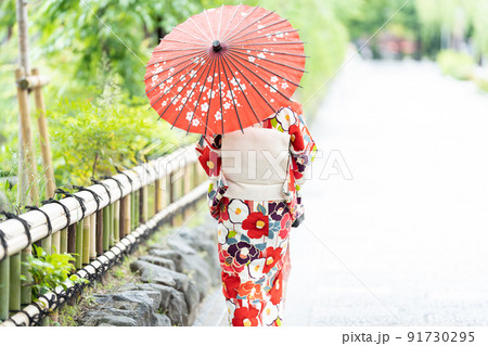 着物の女性 京都女子旅 着物の女性 京都女子旅 91730295