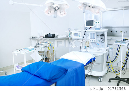 This operating room has all the latest technology. An operating room stocked with all necessary medical equipement. This operating room has all the latest technology. An operating room stocked with all necessary medical equipement. 91731568
