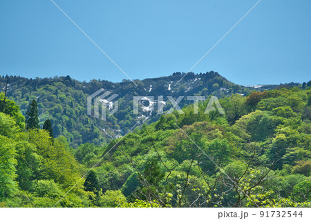 快晴の初夏の氷ノ山2　兵庫県養父市 91732544