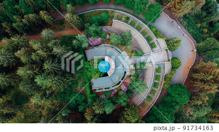 Aerial view of The Monumental Cemetery of Craviolo. Aerial view of The Monumental Cemetery of Craviolo. 91734163