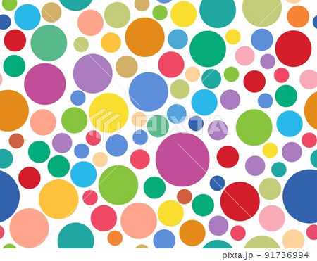 Background of multicolored circles of different sizes. Background of multicolored circles of different sizes. 91736994
