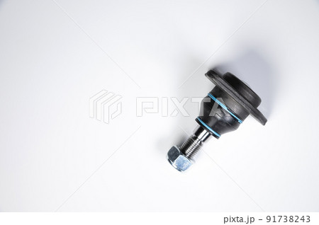 ball joint suspension of a car on a gray background ball joint suspension of a car on a gray background 91738243