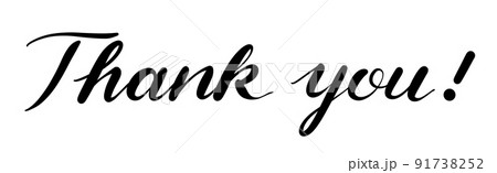 Thank you!の手書き文字 91738252