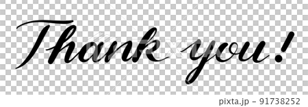 Thank you!の手書き文字 91738252