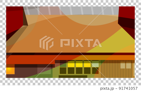 An old folk house that weaves the beautiful four seasons of Japan. I expressed the gentle taste of Japanese houses. As a background or wallpaper 91741057