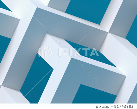 3d white parametric structure over blue background 3d white parametric structure over blue background 91743382