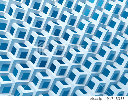 Geometric pattern of cubic meshes, 3d Geometric pattern of cubic meshes, 3d 91743383