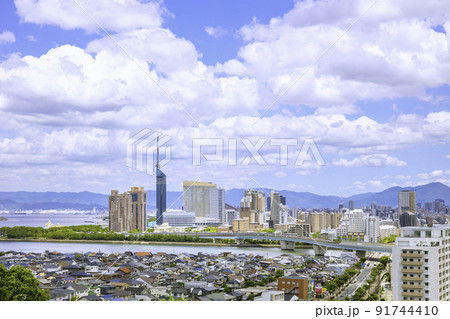 美しい福岡の都市風景 美しい福岡の都市風景 91744410