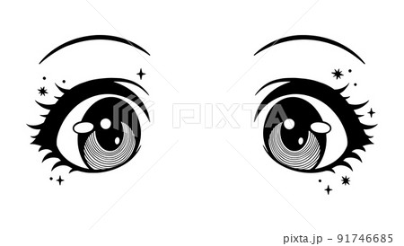 Bored Cartoon Eyes. Stock Vector by ©HitToon 61078789